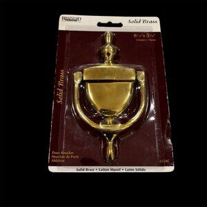 Brainerd Solid Brass Door Knocker 6-1/16" x 3-1/16" New Liberty Hardware 655XC